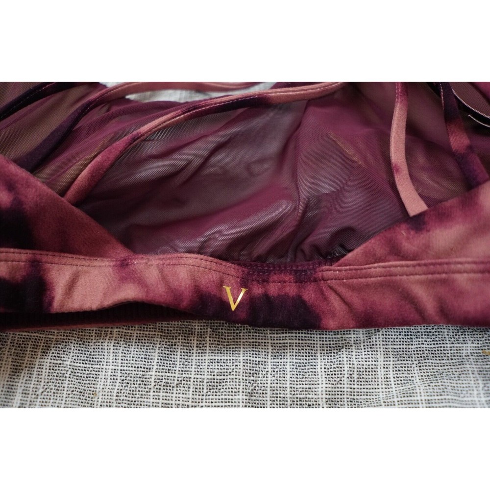 victorias secret bra womens medium purple bralette tye dye padded wireless - Picture 3 of 7